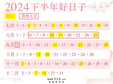 結婚大日子|2024 結婚好日子，113年適合迎親嫁娶的黃道吉日大整理